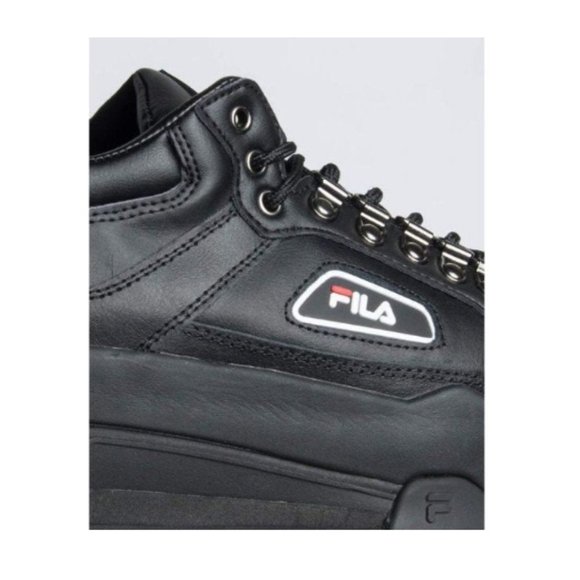 💀💜FILA Womens W 7 BLACK TRAILBLAZER WEDGE SHOES - Picture 12 of 16